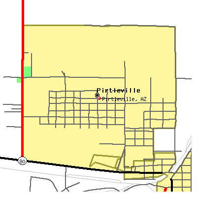 Pirtleville map