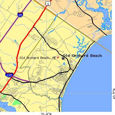 Old Orchard Beach map