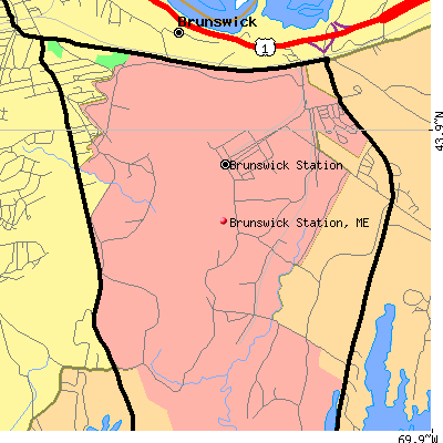 Brunswick Station map
