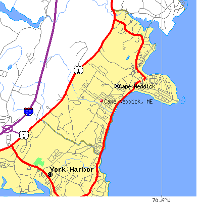 Cape Neddick map
