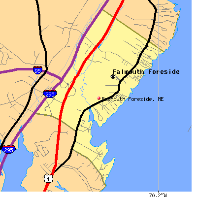 Falmouth Foreside map