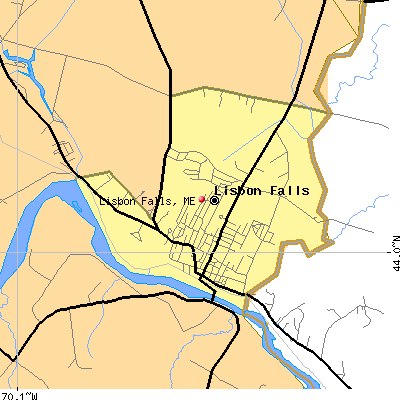 Lisbon Falls map