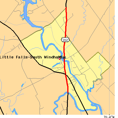 Little Falls-South Windham map