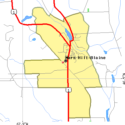 Mars Hill-Blaine map