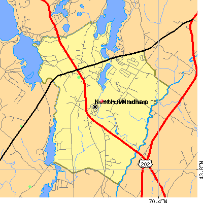 North Windham map