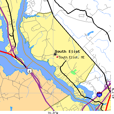 South Eliot map