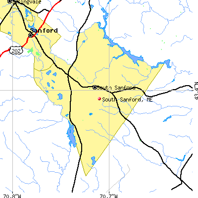 South Sanford map