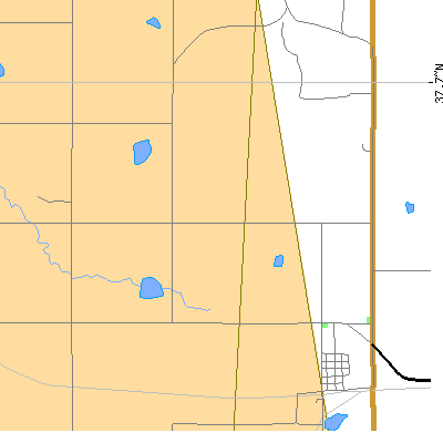 Zip code 67012 close-up map