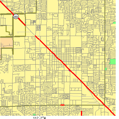 Zip code 85301 close-up map