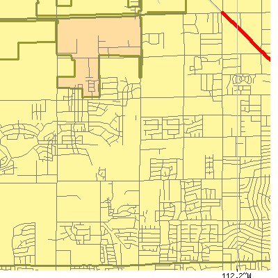 Zip code 85303 close-up map