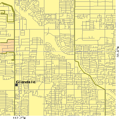Zip code 85304 close-up map