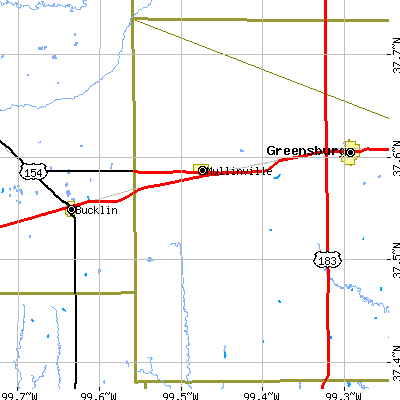 Zip code 67109 close-up map