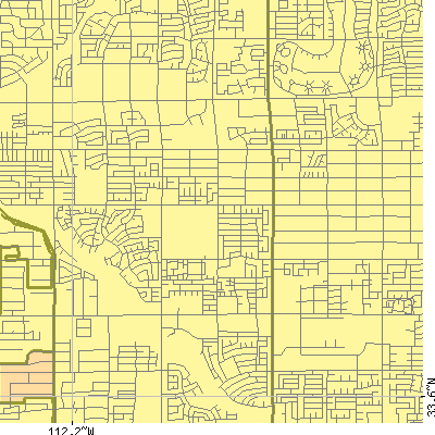Zip code 85306 close-up map