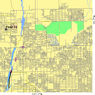 Zip code 85308 close-up map