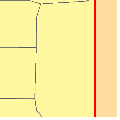 Zip code 67233 close-up map