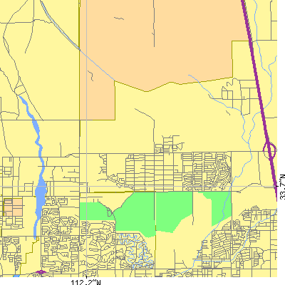 Zip code 85310 close-up map