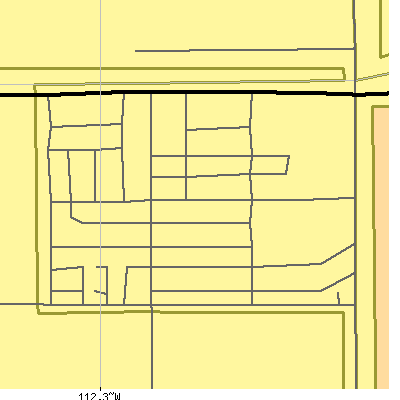 Zip code 85329 close-up map