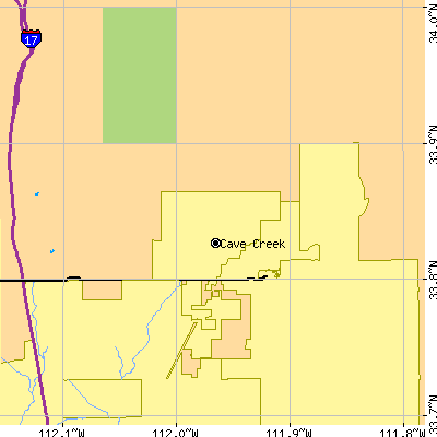 Zip code 85331 close-up map