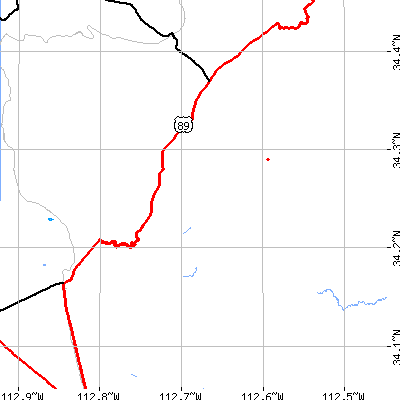 Zip code 85362 close-up map