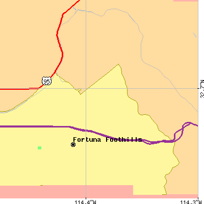 Zip code 85367 close-up map