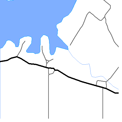 Zip code 42632 close-up map
