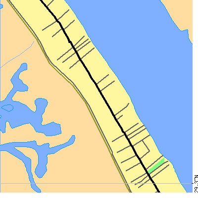 Zip code 70038 close-up map