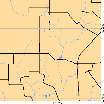 Zip code 70516 close-up map