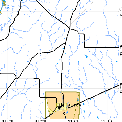 Zip code 70660 close-up map