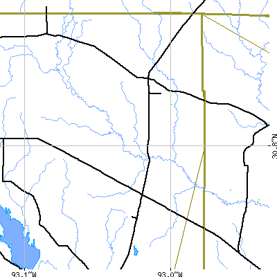 Zip code 70662 close-up map