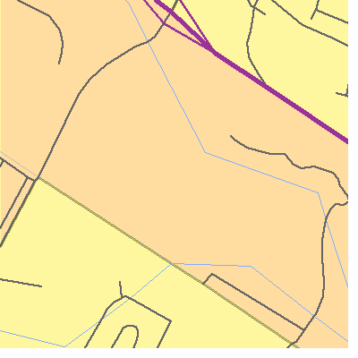 Zip code 70836 close-up map