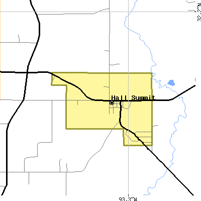 Zip code 71034 close-up map
