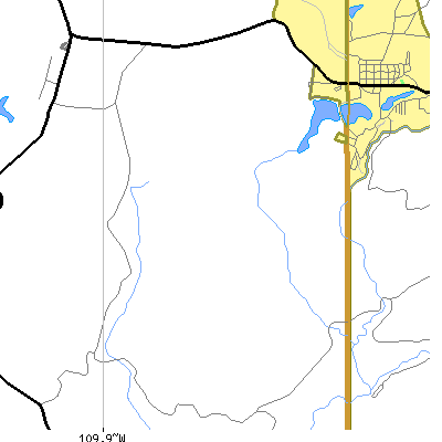 Zip code 85926 close-up map