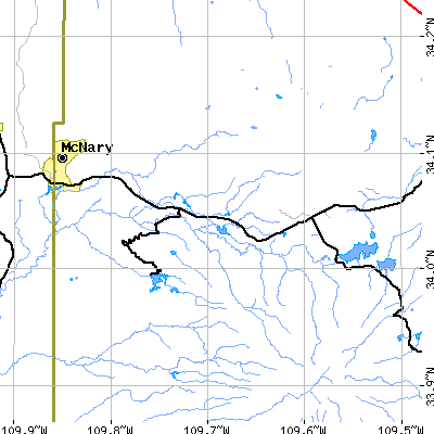 Zip code 85930 close-up map