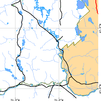 Zip code 04041 close-up map