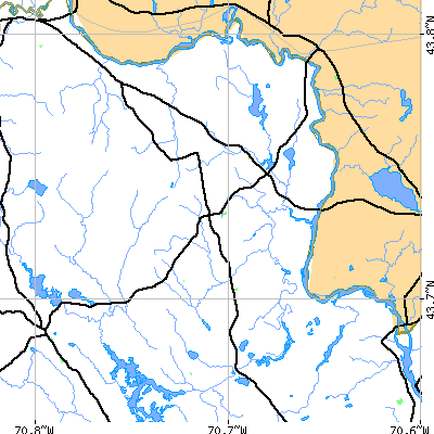 Zip code 04049 close-up map