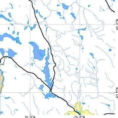 Zip code 04076 close-up map