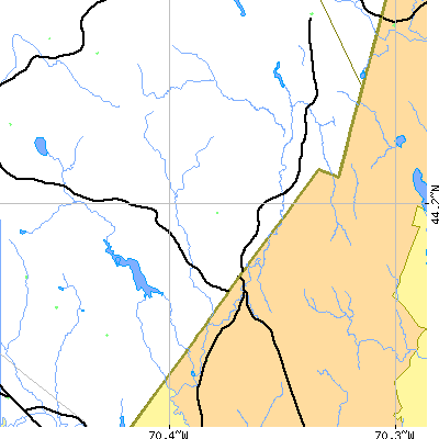 Zip code 04238 close-up map