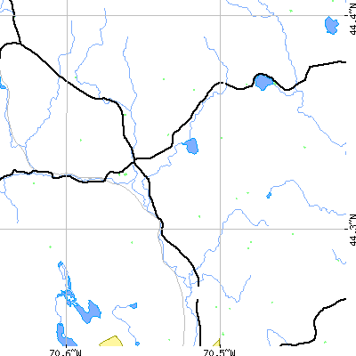 Zip code 04289 close-up map