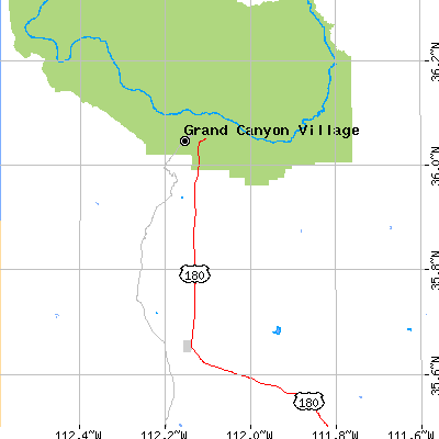 Zip code 86023 close-up map