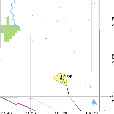 Zip code 86035 close-up map