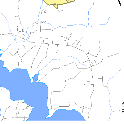 Zip code 20667 close-up map