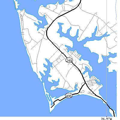 Zip code 20690 close-up map