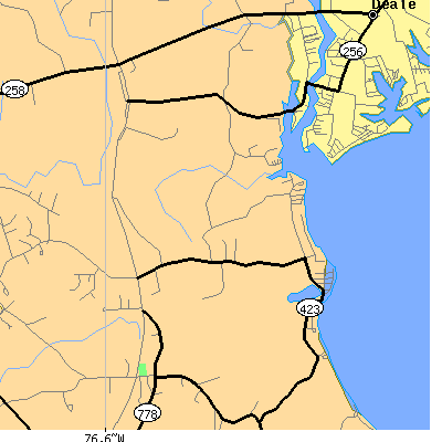 Zip code 20779 close-up map