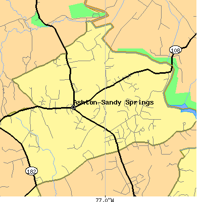 Zip code 20861 close-up map