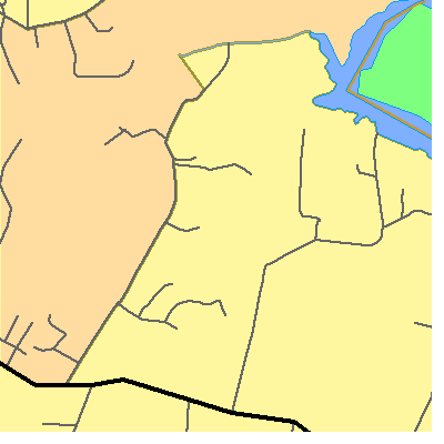 Zip code 20868 close-up map