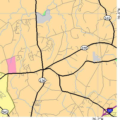 Zip code 21028 close-up map