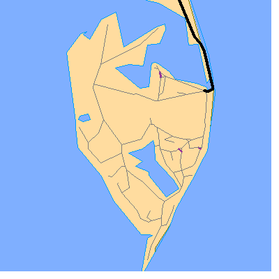 Zip code 21056 close-up map