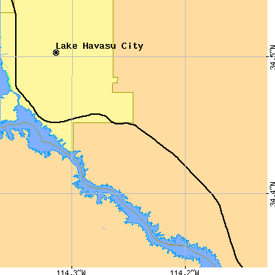 Zip code 86406 close-up map