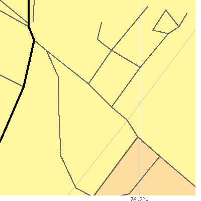 Zip code 21130 close-up map