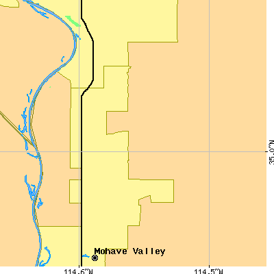 Zip code 86426 close-up map